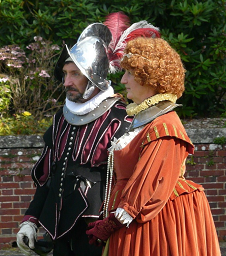 Elizabeth I and Philip II illustration